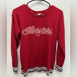 Pink by Victoria's Secret women's crewneck,Indiana Hoosiers , IU , red & gray XS